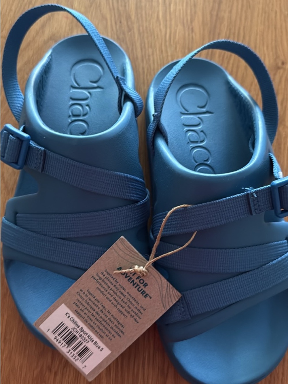 Chaco Teal Blue Adjustable Sport Sandals